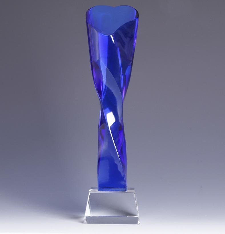 Kristall Pokal Glas Handarbeiten Herz Medaille Personalisiert Geometrisch Verdreht Personalisierter Pokal Dekorationsfiguren Zubehör