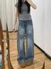 American Retro Wide-Leg Jeans for Women 2026: Plus Size, Loose Fit, Slimming Straight-Leg Style