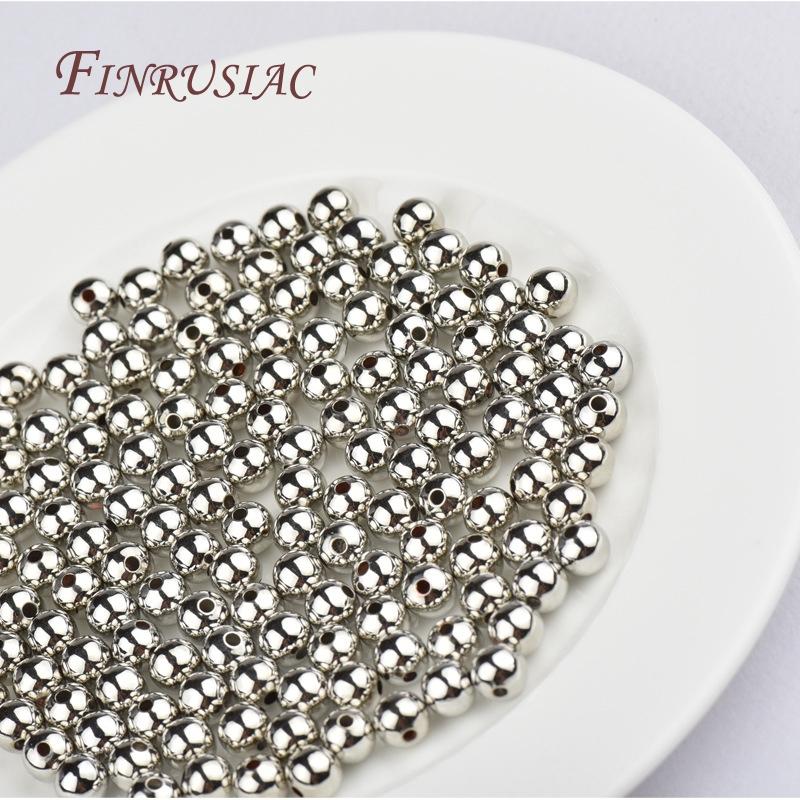 18K Real Gold Plating Spacer Beads For DIY Handmade Bracelets Necklace Beading Accessories Jewelry Making Supplies Wholesale