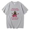 Nanalan Who's That Wonderful Girl Tshirts canvas Kawaii Graphic Printing Tee-shirt Cotton Short Sleeve O-neck T-shirt