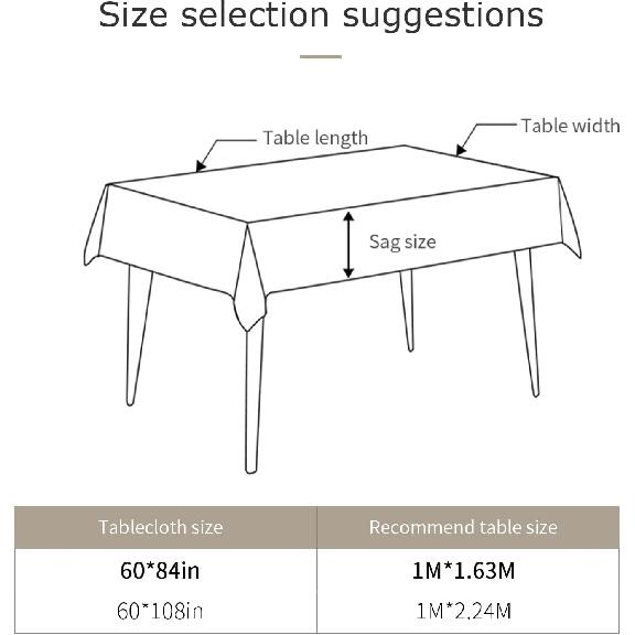 PJO Red Black Grey Tablecloths for Rectangle 60x102inch Table Cover, Cotton Linen Fabric Table Cloth for Dining Room Kitchen, Modern White Moire