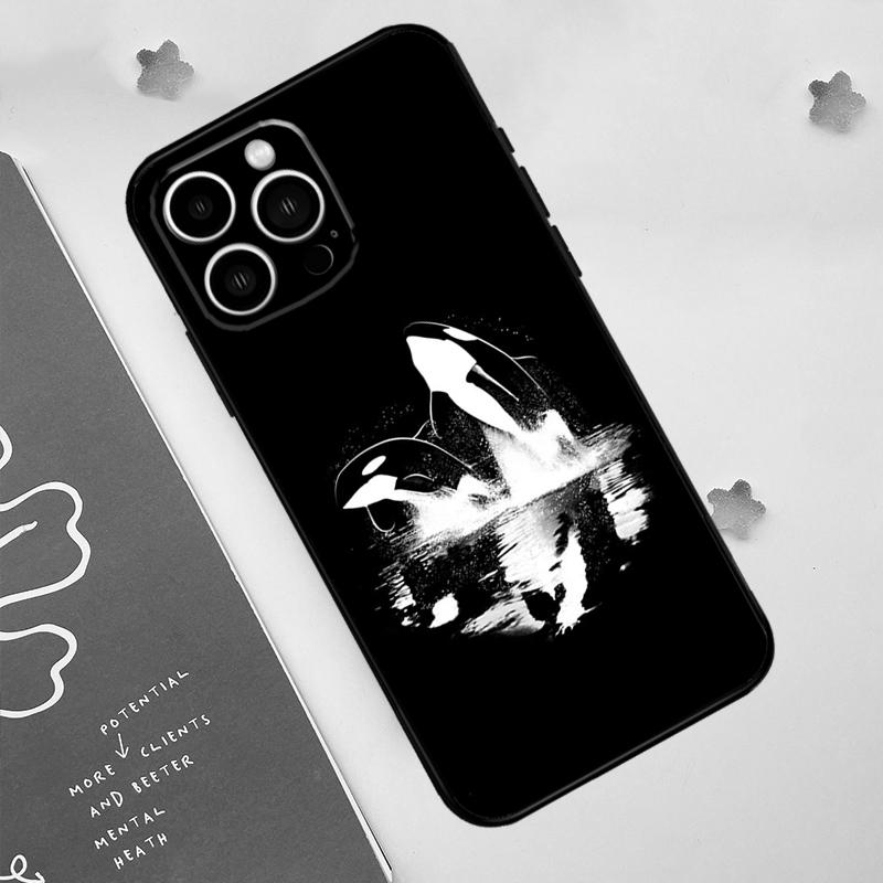 Killer Whale Orca Case For iPhone 11 12 13 14 15 16 Pro Max 15 16 Plus 13 12 Mini X XS XR Cover