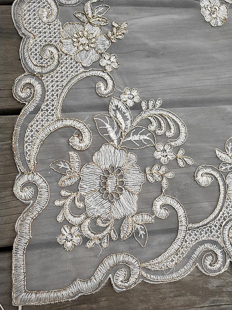 

Европейская кружевная вышивка кисточка подвеска прямоугольная скатерть ТВ настенный шкафчик пианино журнальный столик чехол ткань мебельная тесьма 42x83cm