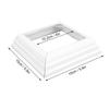 4PCS 4x4 Inch PVC Post Skirt Decorative Deck Column Cover Baluster Post Base Cover  Deck