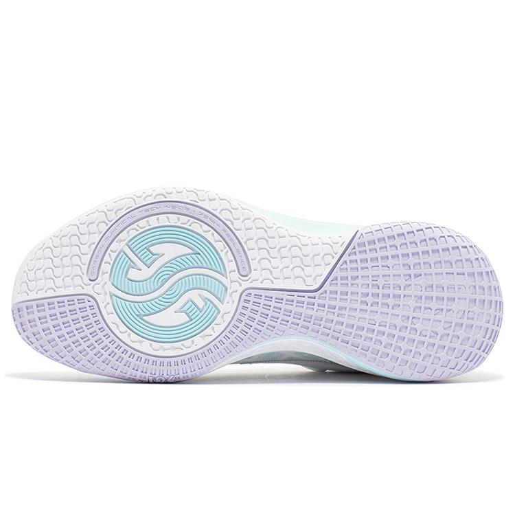 New 361° Zen 5 Basketball Shoes Men Low Top White Blue 572331101-2