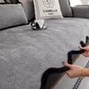 1pcs Irregular Chenille Sofa Cover Modern Simple Soft Anti Slip Dustproof Durable Seat Cushion for Living Room