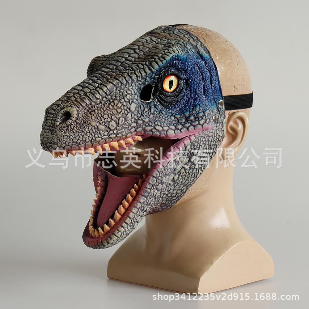 Jurassic World Dinosaur Mask Tyrannosaurus Rex Headgear with Moving Mouth Animal Mask for Halloween Party COS Props