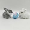 Realistic Rabbit Figurine Lively Easters Bunnies Stuffe Farm Animal Plush Rabbit Statue Spring Home Decors Photo Props