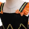 Halloween Orange Dress Cosplay Birthday Gown Lace Tutu Princess Dress Floral Embroidery Girls Children Clothing Kids Party For Girl Clothes