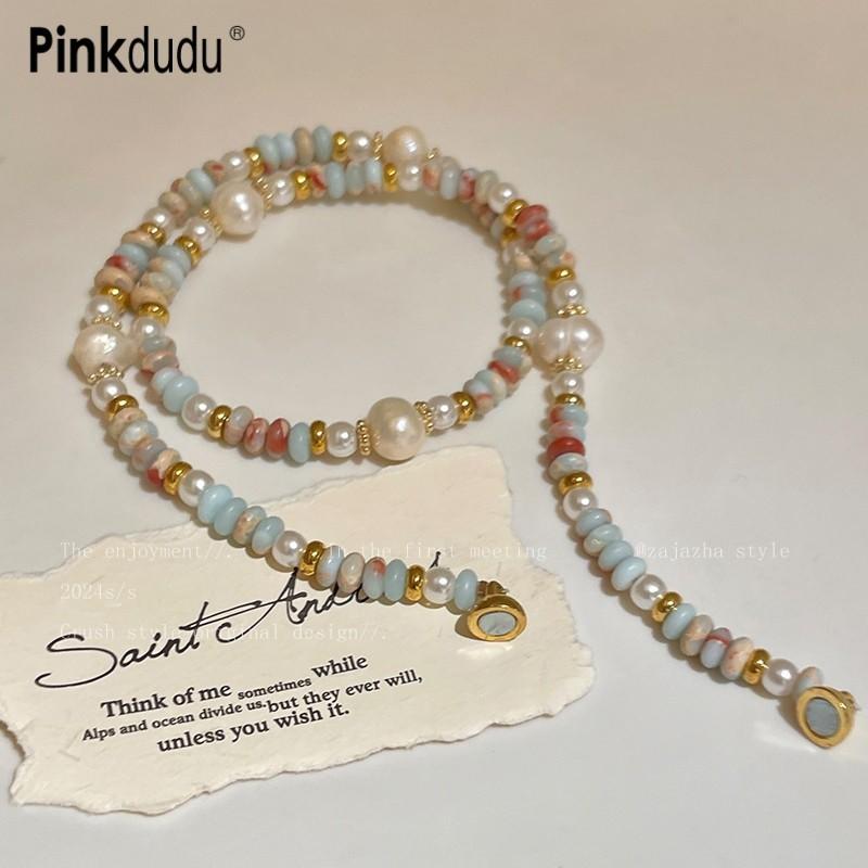 Pinkdudu Dopamine Bracelet Dainty Stacking Beaded Bracelet for Women Minimalist Jewelry PD2398