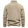 Men's Autumn and Winter New Item Standing Collar Half Zipper Long Sleeved Sweatshirt Standing Collar Cross-border Trend Versatile Men's Fleece Top