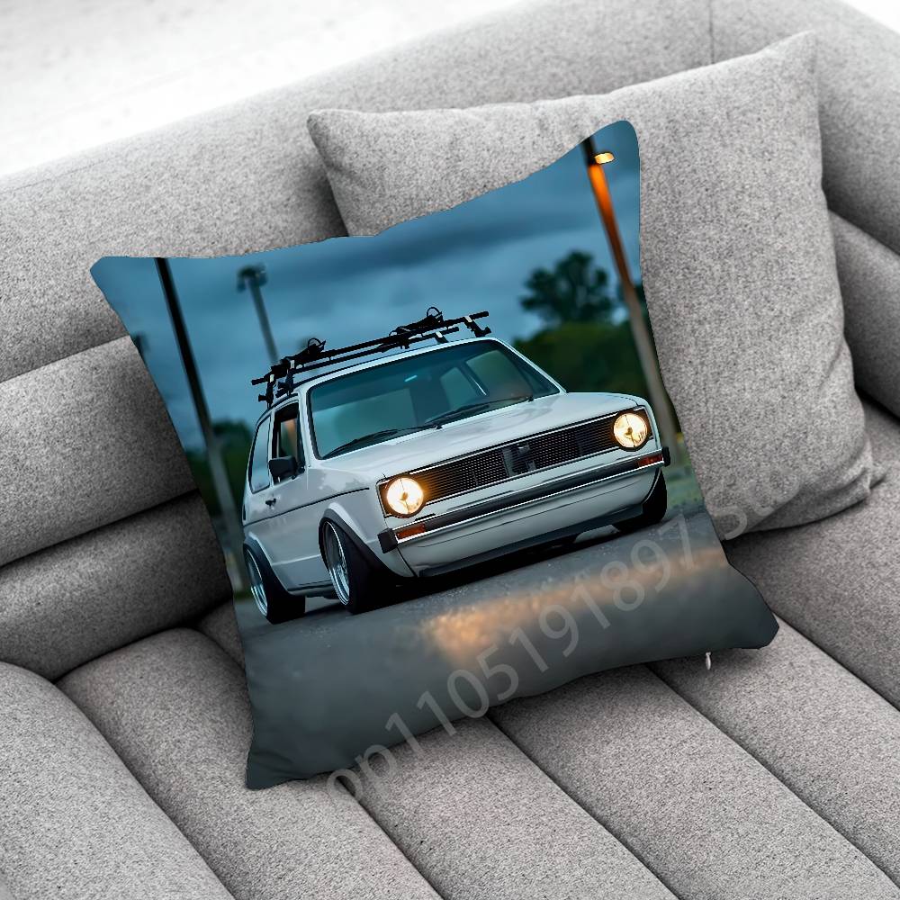 G-GOLF Car G-Gti Throw Pillow Case For 50x50cm 40x40cm 55x55cm 45x45cm 30x30cm Square Bedroom Pillowcase Cover
