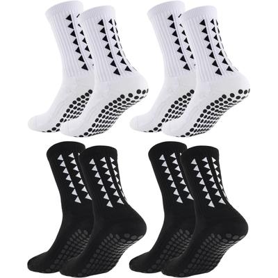 4Pair Men Women Non-Slip Grip Socks Football Basketball Baseball Rugby Soccer Cycling Hiking Tennis SkateboardAthletic Exercise