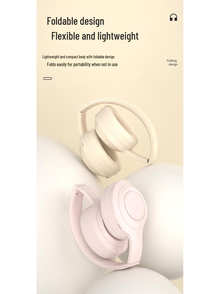 DR58 Series Bluetooth Over-Ear Headphones - Wireless, Noise-Cancelling, Super Long Battery Life, High Fidelity.