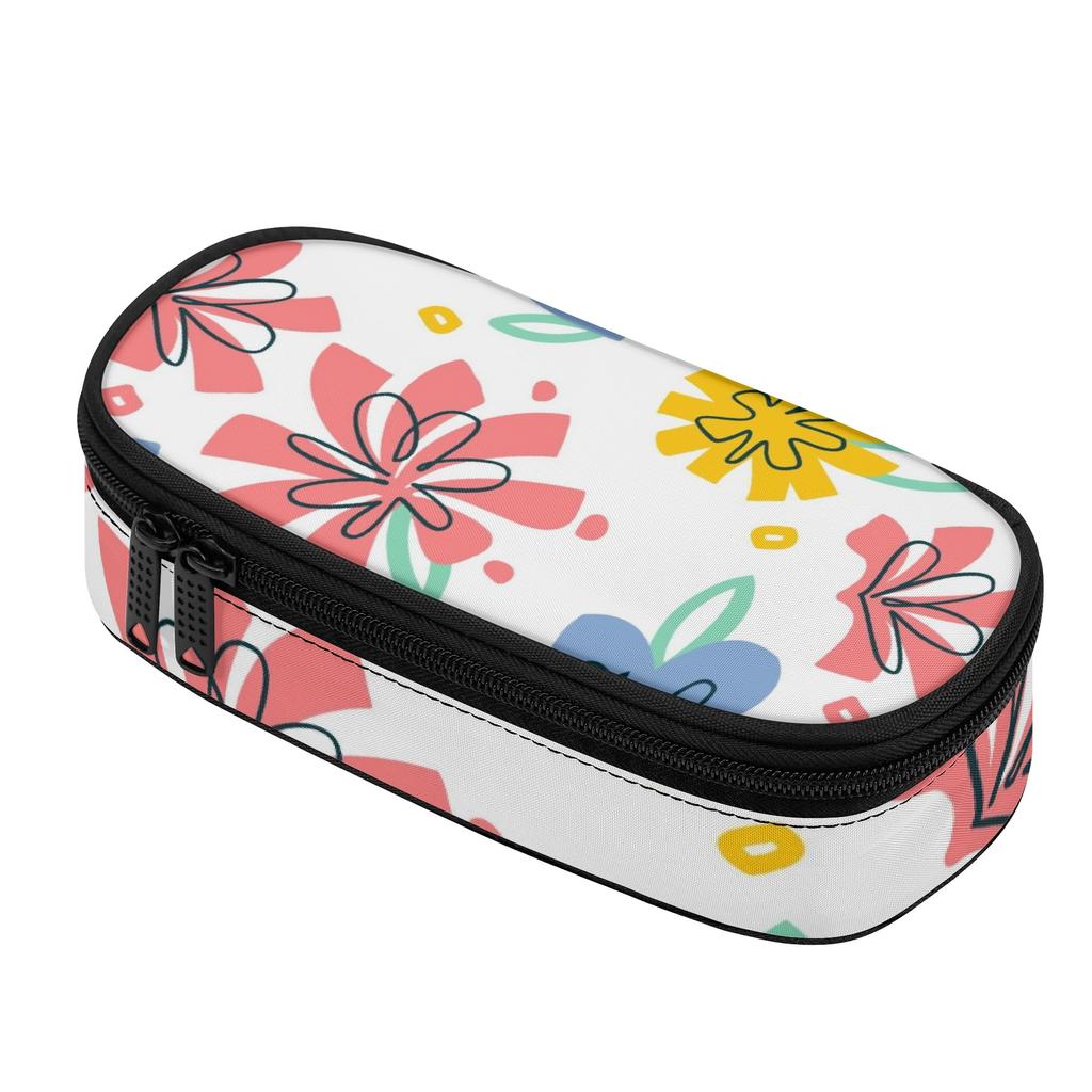 Pen Case Multi Compartment 300D Polyester Zipper Closure with Pen Slot Board Mesh Pocket and Large Storage Section for Boys Girls