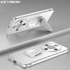KEYSION Magnetic Phone Case for HONOR X9d 5G X9c Smart Metal Paint Upright Kickstand Shockproof Cover for Honor Magic 8 7 Lite 5G