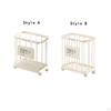 Laundry Basket Dirty Clothes Hamper Cart Rolling for Small Space