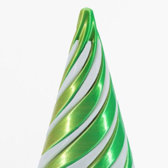 3D Printed Spiral Cone Toy Vortex Thread Illusion Impossible Spiral Cone Passthrough Sculpture Stress Relief Kids Adults Mini Spiral Cone Fidget Toy