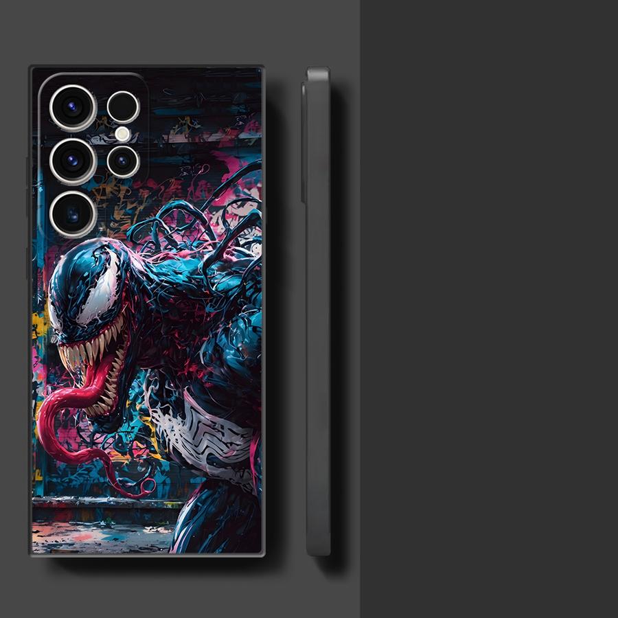 Marvel Cool Venom Case for Samsung Galaxy S26 S10 S9 S24 Plus Note 20 Ultra 8 9 10 S25 Ultra S23 S21 FE S20 Funda Phone Cover