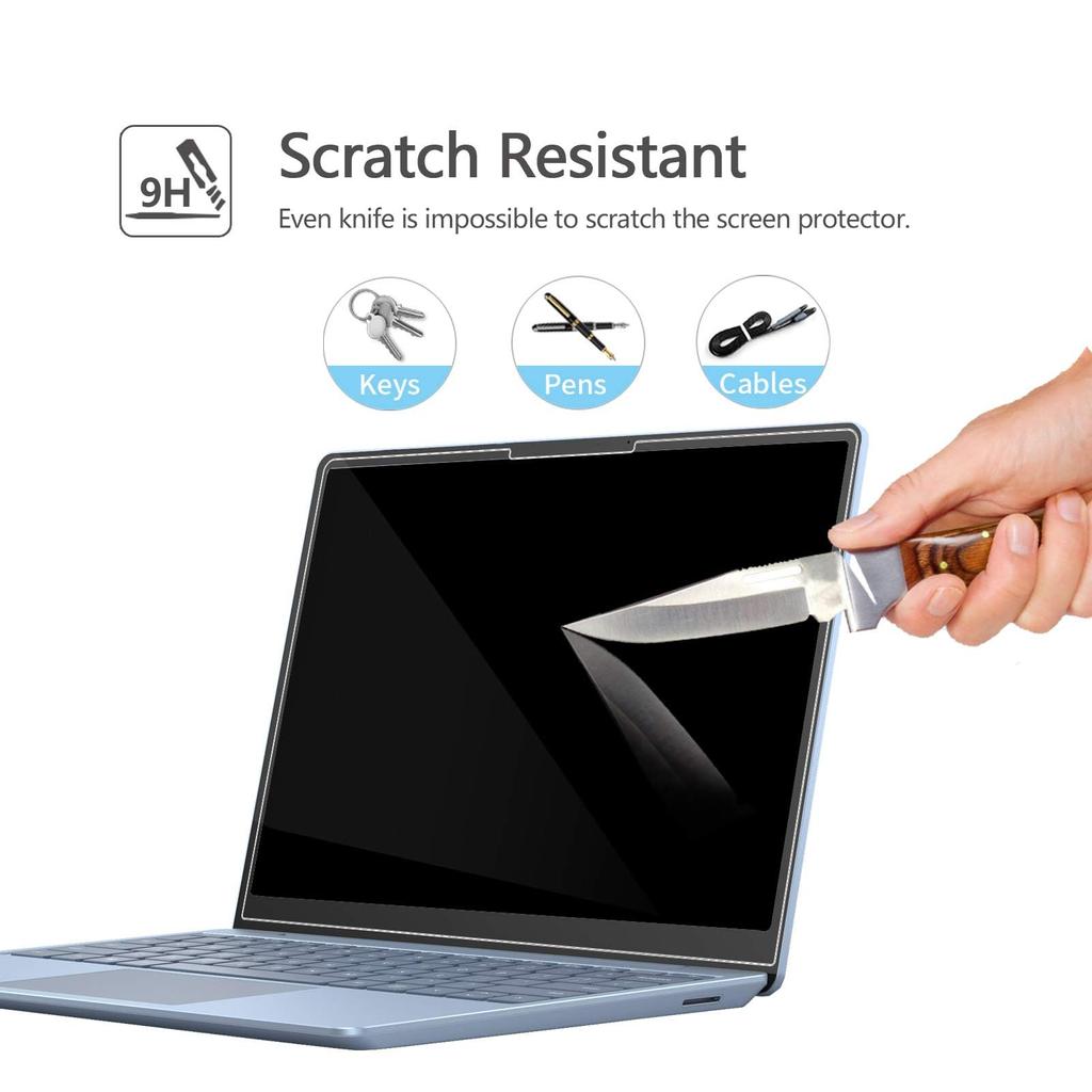 MEGOO Surface Laptop go 3 go2 glass also applicable to Surface Laptop go protective LCD screen easy to scratch resistant [2 pieces]