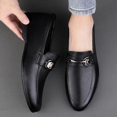 Fashion Genuine Leather Men Shoes Casual Brand Formal Mens Loafers Moccasins Italian Breathable Slip On Male Boat Shoes New Men Flats