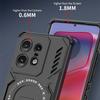 KEYSION Hollow Heat Dissipation Case for Motorola Edge 50 Pro 5G Silicone+PC Magnetic Cooling Shockproof Phone Cover for Edge 50 Pro