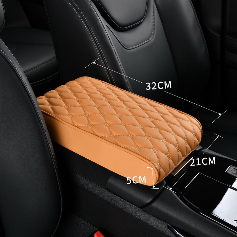 Microfiber Leather Center Console Cover Pad Universal Comfortable Armrest Pillow Memory Foam Multifunctional Arm Rest Cover