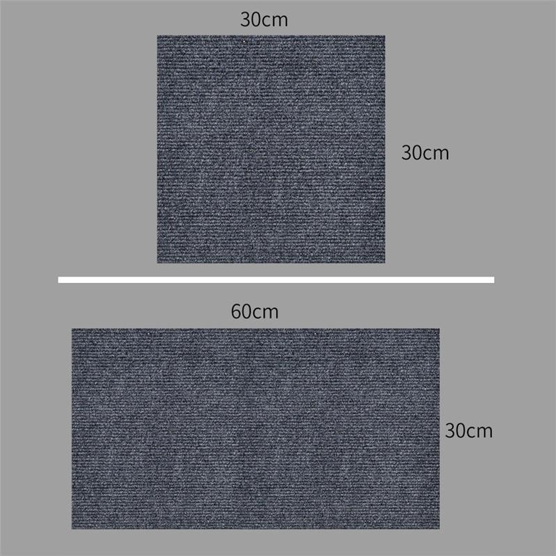 Self-Adhesive Non-Slip Carpet Tiles Thick & Durable Floor Mat for Concrete Office Bedroom Home Decoration