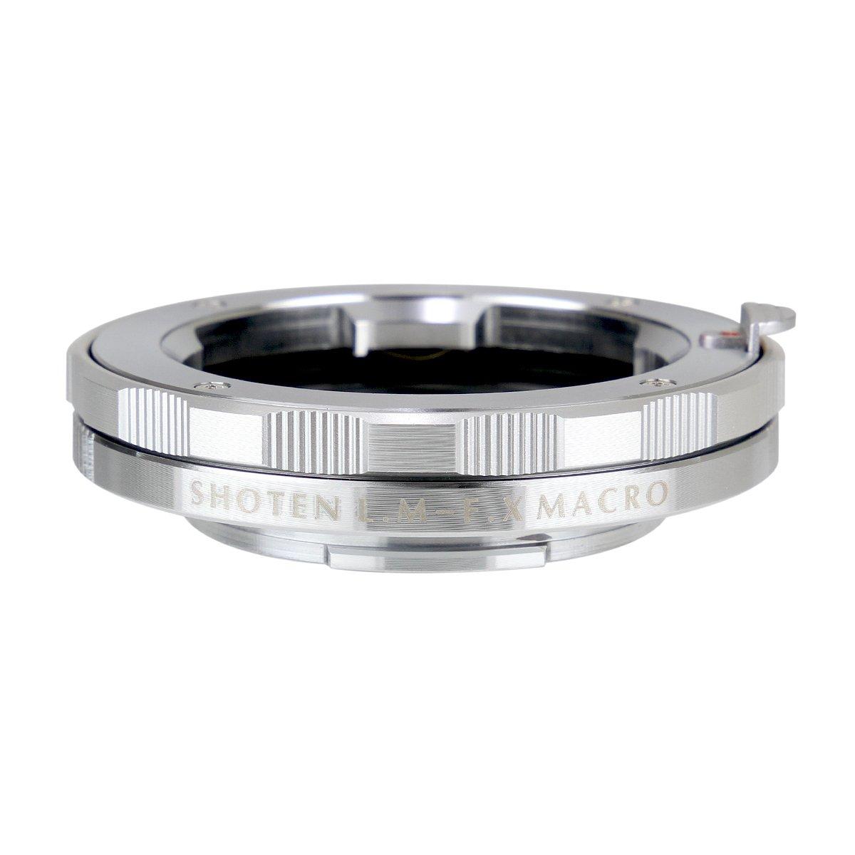 

SHOTEN Mount Adapter LM-FX M (S) (Leica M Mount Lens to Fujifilm X Mount) with Helicoid (Silver)