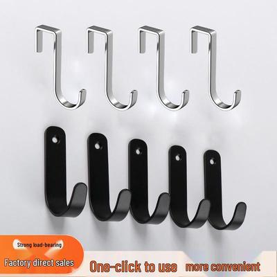 304 Stainless Steel Door Hook for Clothes, Hats, Kitchen Cabinets, Bathroom, and Living Room Storage