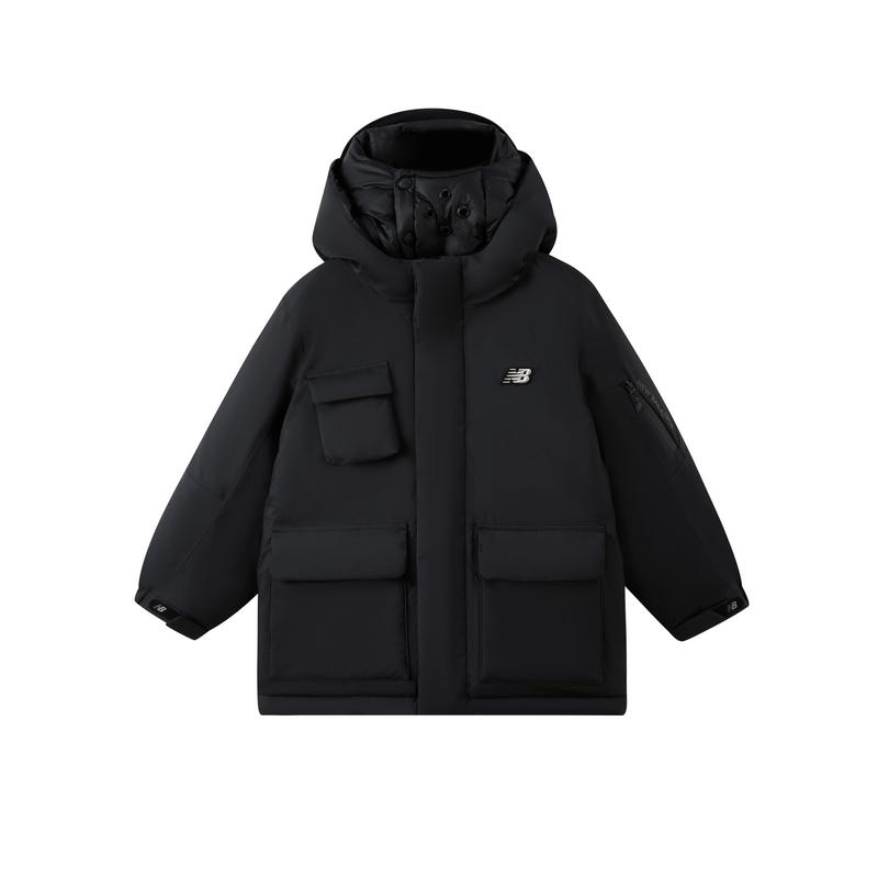 New Balance Pre School Down Jackets Hooded Moderate Hooded Waterproof 7PE44013-BK 110