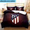 3PCS Atletico Madrid Crest Bedding Set For Bedroom, Dormitory,Including 1pc Duvet Cover And 2pcs Pillowcases Large size Fan gift