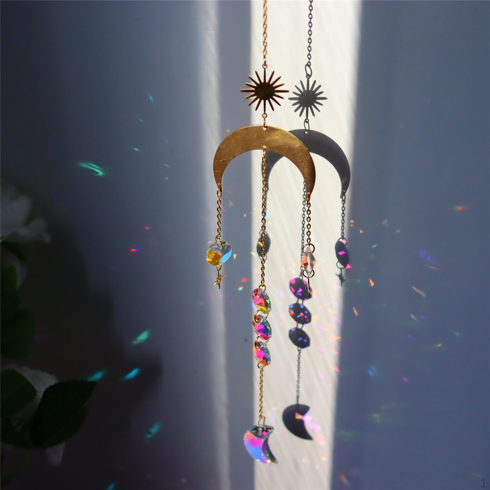 

Crystal Wind Chime Home Window Hanging Pendant Party Decoration Ornaments Style 3_Multi