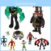Ben 10 Action Figure Play Set With Nine Premium Quality Pvc Figurines For Collectors