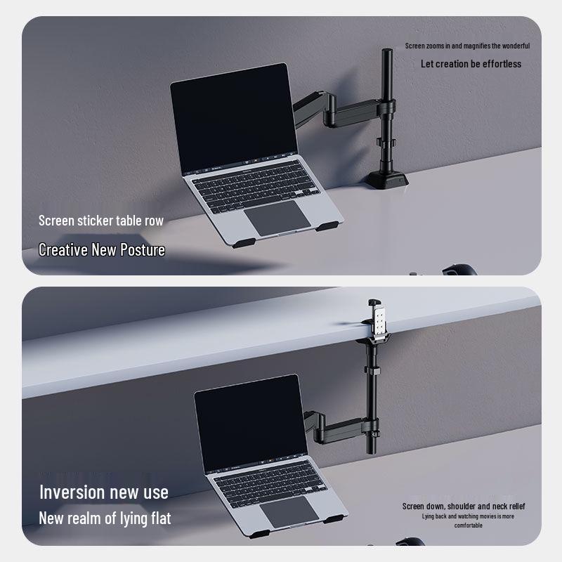 Dual Screen Cantilever Laptop & Monitor Stand