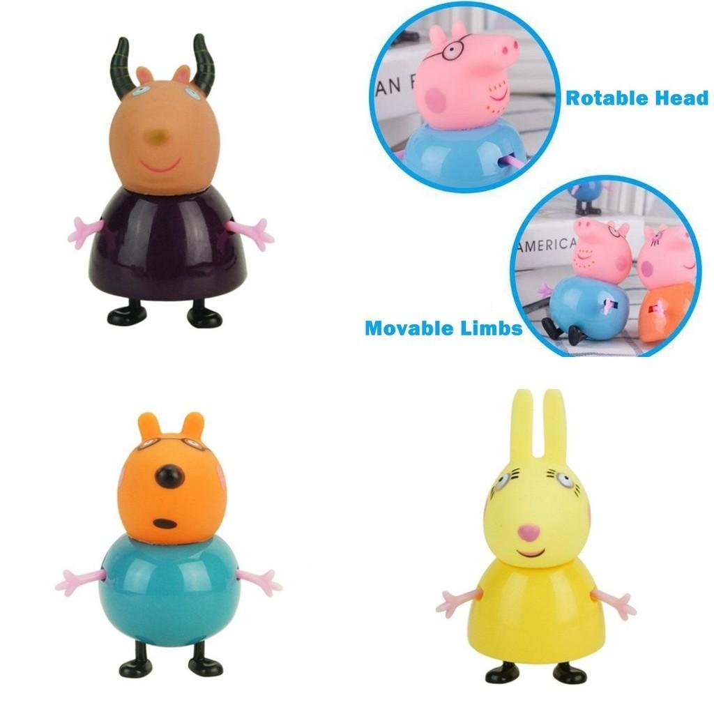 Bunte umweltfreundliche Peppa Pig Familie Freunde Actionfiguren für Kinder 25-teiliges Set