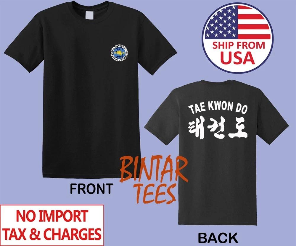 Korean ITF International Taekwon-Do Federation Men s Black Size S to 5XL S