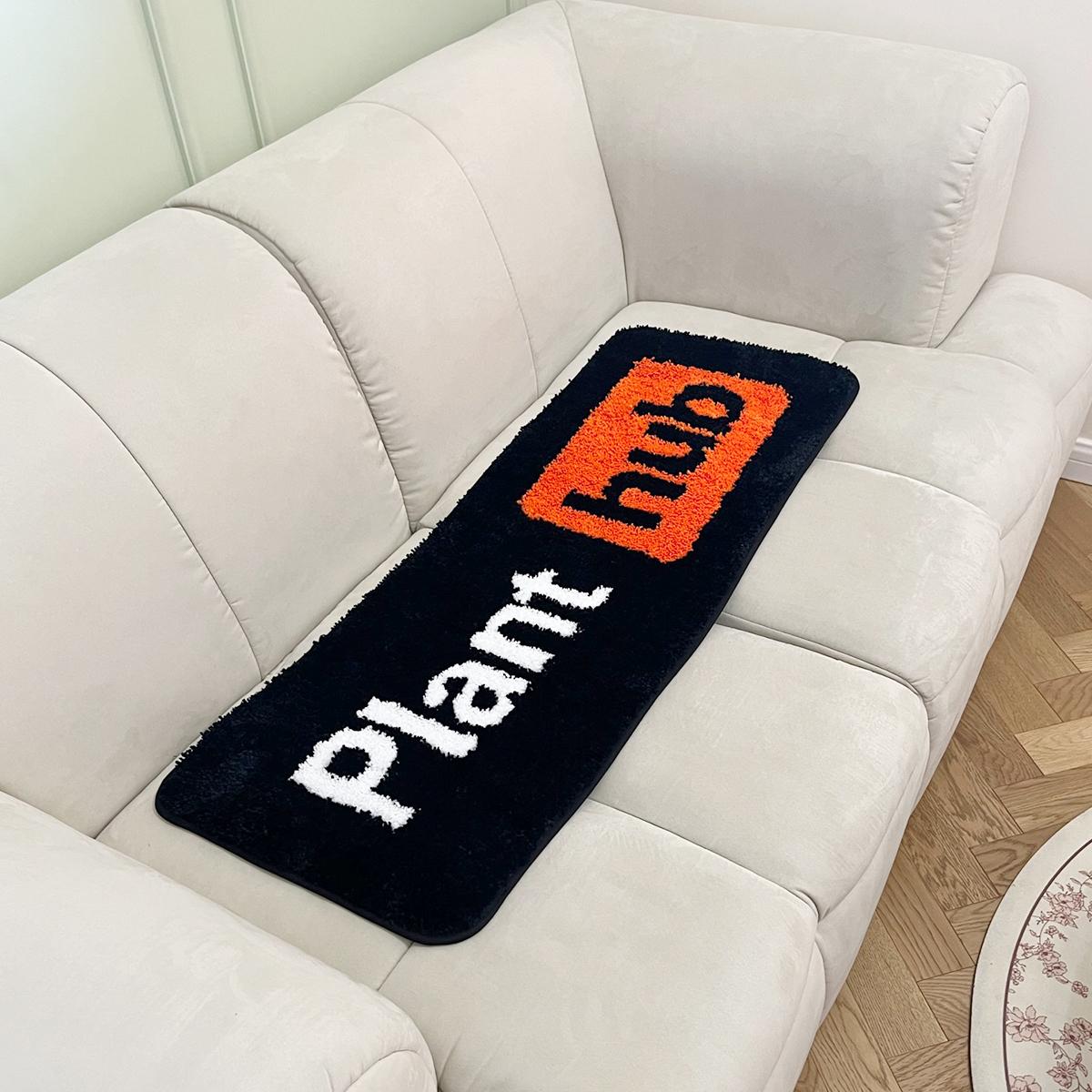 

LAKEA Modern Tufted Mat Plant Hub Rugs Funny Quirky Room Decor Spoof Carpet Fluffy Rectangular for Car Kitchen Yoga Door Carpets 100X36 cm