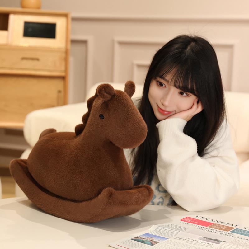 Plush Rocking Horse Doll – Cute Children's Comfort Toy & Birthday Gift