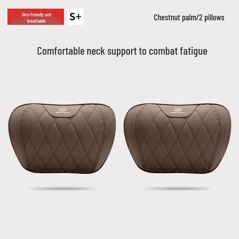 Headrest Lumbar Support & Neck Protection Pillow for Geely Models: Xingyue L, Boyue, Binyue, Yuanjing X3 X6, Haoyue, ICON, and Emgrand S