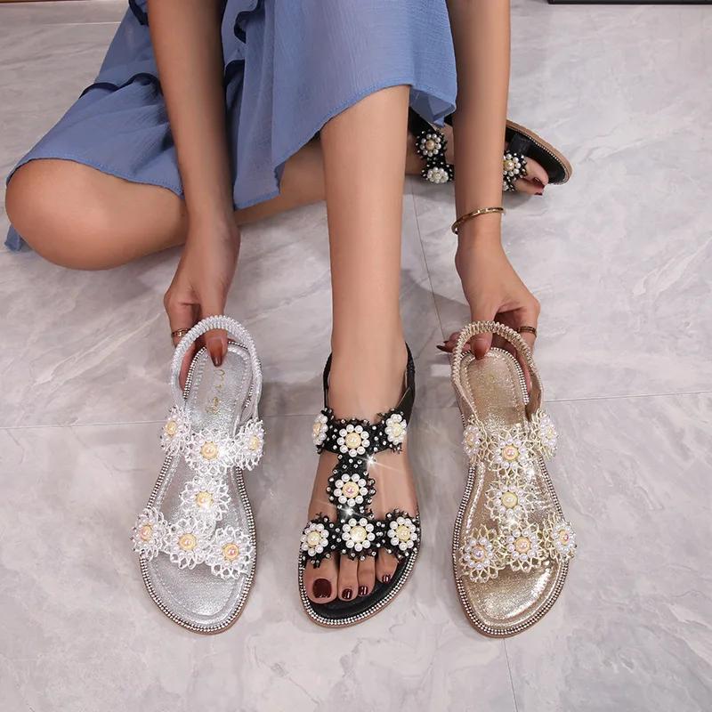 Platform Sandals Summer Fashion Women PU Leather Wedges Shoes for Women Elegant Elastic Band Non-slip Sandalias Mujer 36-42
