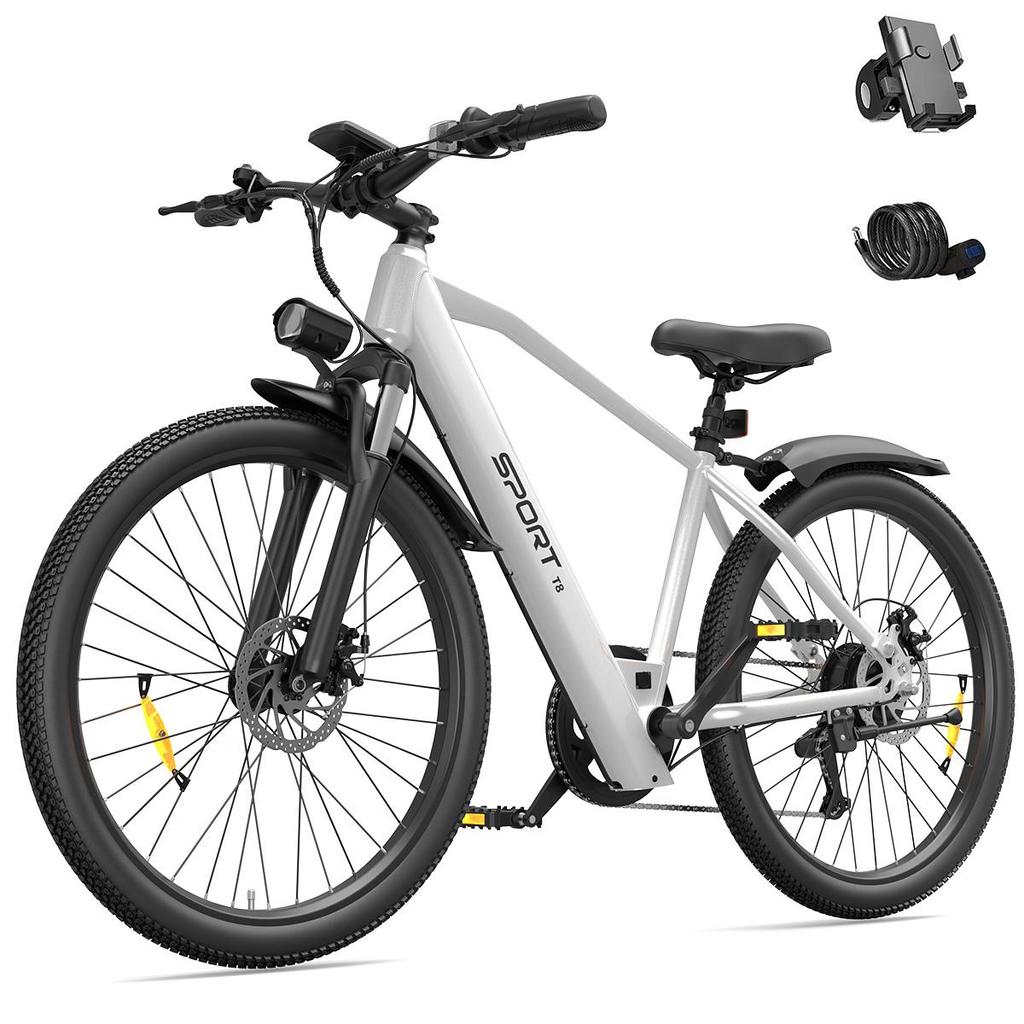 TOOFLY T8 Erwachsenen Elektrofahrrad Max. Geschwindigkeit 41 km/h 48V9.9Ah Akku Stadtwander E-Bike 26*1.95 Zoll Reifen Erwachsenen Elektrofahrrad