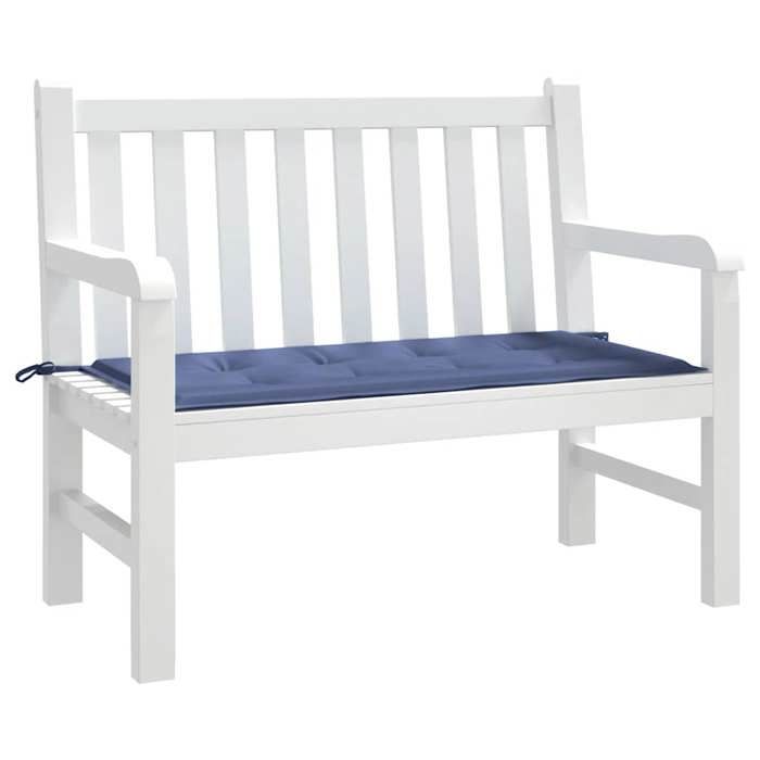 VidaXL Coussin de banc de jardin bleu marine 100x50x4 cm tissu oxford 378452