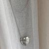 Photo Pendant Heart Locket Necklace Zinc Zinc Alloy Metal Photo Box Pendant  Sweater Chain