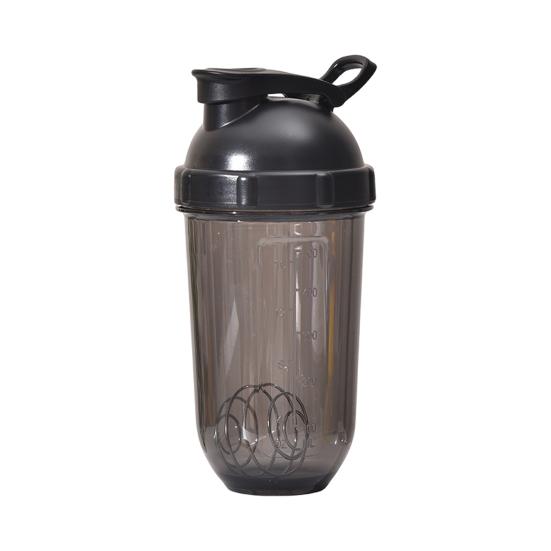 Protein Shaker Bottles with Wire Ball 500ml Leak-Proof Mixer Cup Clear Scale Fitness Mixer Bottle Portable Shaker Cup for Sports Travel