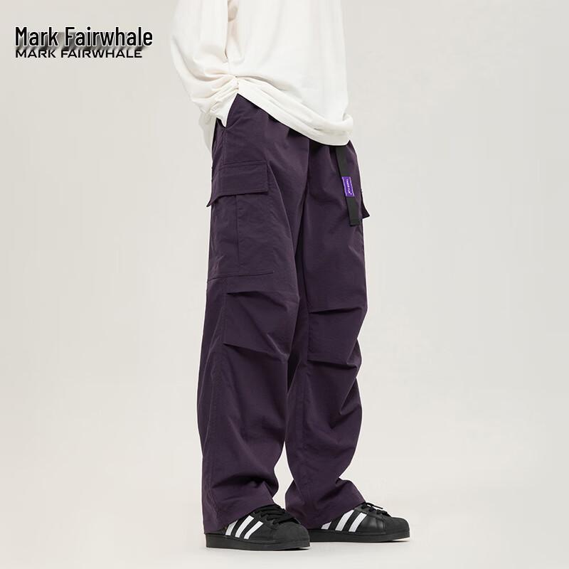 Mark Fairwhale Men's Loose Fit Straight-Leg Parachute Pants