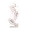 Yousheng 3D Printed LOVE Vase Plastic Flower Vase Modern Hand Sculpture Decorative Vase for Table Centerpiece Wedding Living Room Office Home