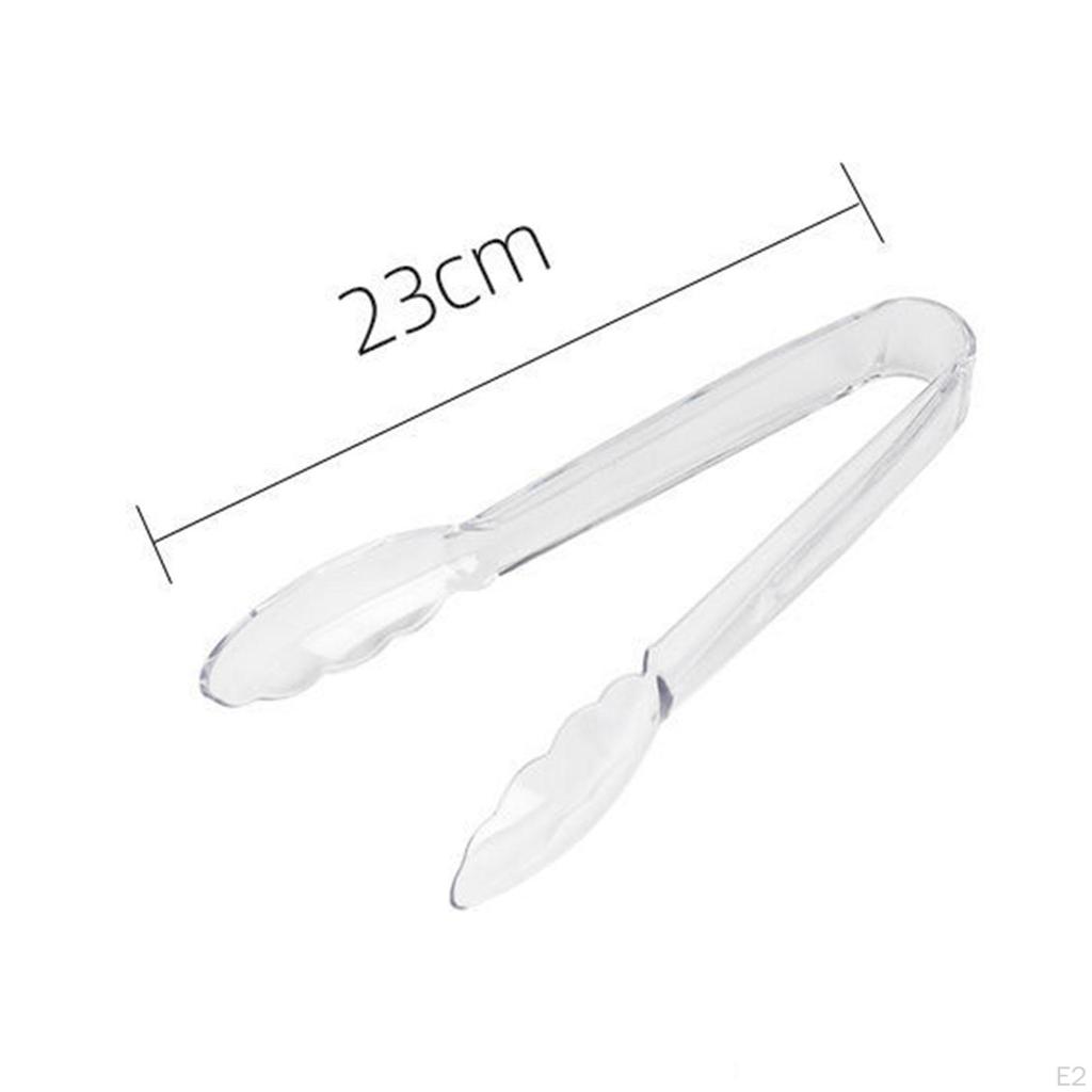 Brotklemme Lebensmittelzange Transparent Haushaltsgrill Acryl Kalte Speisen Restaurants Frittieren