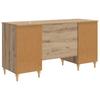 Artisan Oak Desk 142.5 x 50 x 75 cm Particleboard