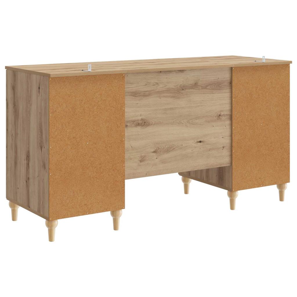 Artisan Oak Desk 142.5 x 50 x 75 cm Particleboard